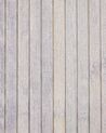 Cesto em madeira de bambu cinzenta clara e branca 60 cm KOMARI_849038