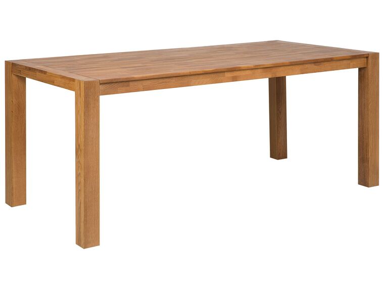 Mesa de comedor de madera de roble clara 180 x 85 cm NATURA_380163