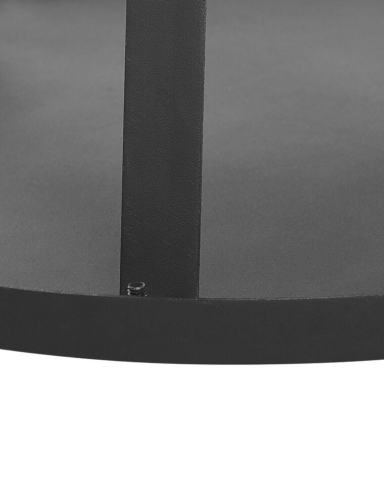 Braséro Rond Moderne En Acier Noir Avec Fonction Barbecue - Appareils