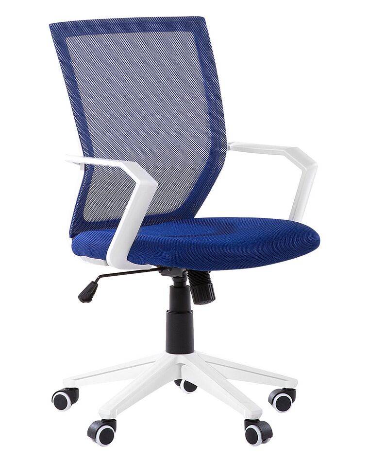 Swivel Desk Chair Blue RELIEF_680261