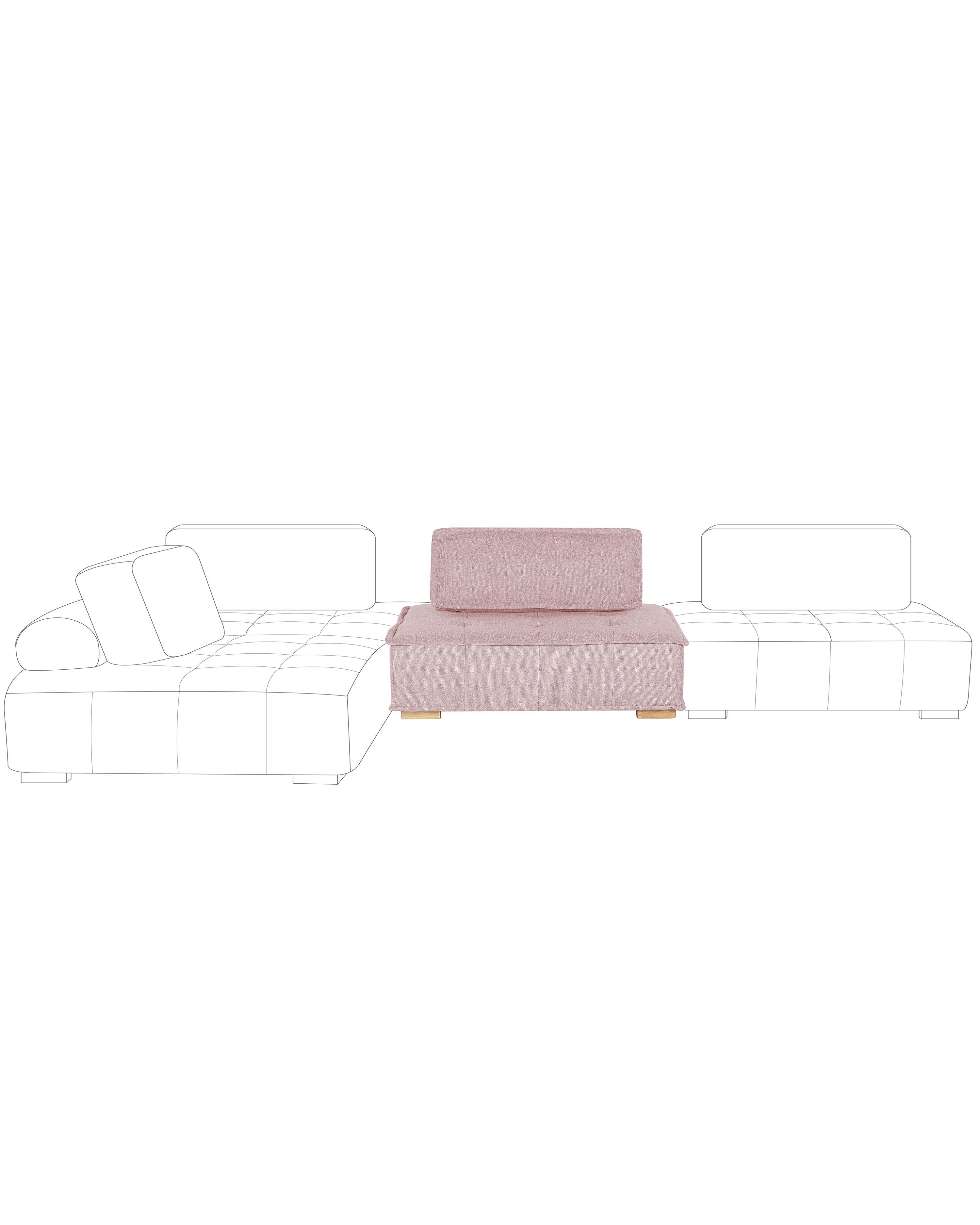 Sofa 1-seter rosa TIBRO_810916