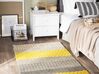 Vlnený koberec 80 x 150 cm žltá/sivá AKKAYA_750927
