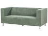 3 Seater Fabric Sofa Green FLORO_916620