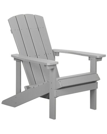 Cadeira de jardim cinzenta clara ADIRONDACK
