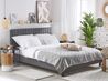  Faux Leather EU King Size Bed Grey POITIERS_793270