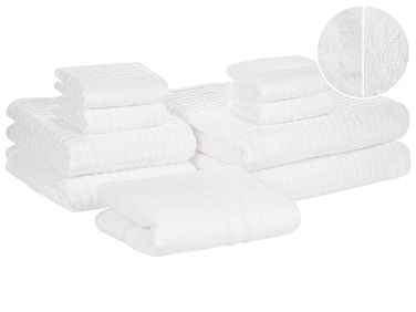 Jacquotha, 4 Asciugamani Da Bagno A Scacchi, In Morbido Cotone Jacquotha, 4 Asciugamani Da Bagno A Scacchi, In Morbido Cotone
