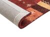 Tapis gabbeh en laine rouge 140 x 200 cm SINANLI_855912