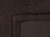 Manta de poliéster marrón oscuro 125 x 150 cm MIRGE_839524
