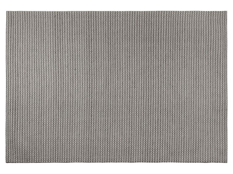Vloerkleed wol donkergrijs 140 x 200 cm KILIS_802925