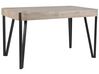 Table bois taupe/noir 130x80 cm CAMBELL_751604