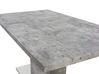 Mesa de jantar em MDF efeito de betão 160 x 90 cm cinzento e metal PASADENA_702071