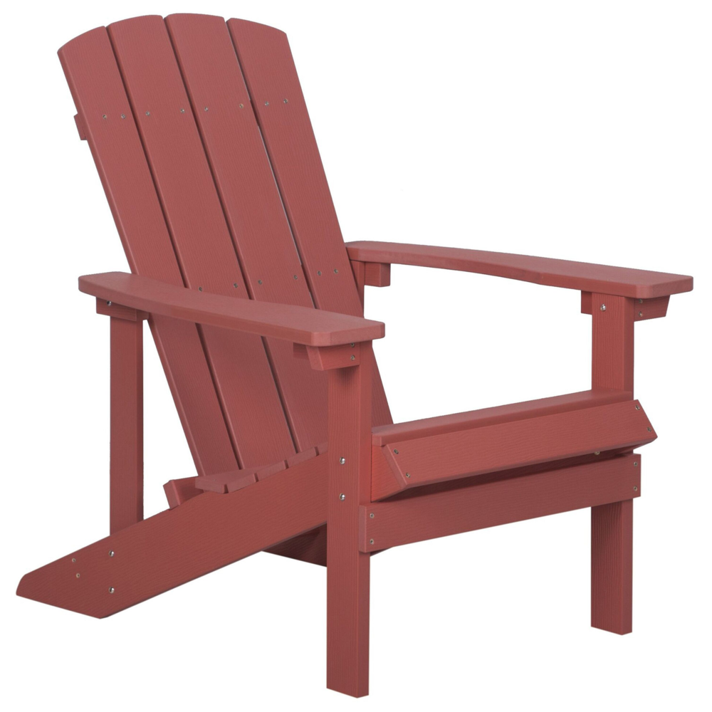 Krzesło ogrodowe czerwone ADIRONDACK