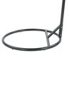 Cadeira suspensa em rattan preto com suporte ALBA_815254