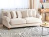 3 Seater Velvet Sofa Off-White EIKE_733416