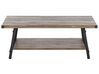 Coffee Table with Shelf Taupe Wood CARLIN_751629