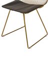 Conjunto de 2 sillas de metal dorado/negro BEATTY_868392