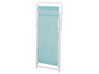 Folding Deck Chair Turquoise and White LOCRI II_857257