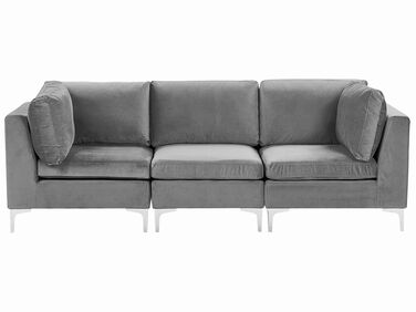 3-istuttava sohva sametti harmaa EVJA
