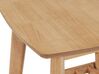 Mesa de centro de madera de caucho clara 50 x 50 cm TULARE_823413