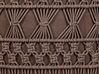Bavlnený makramé taburet 45 x 45 x 45 cm hnedý THAKOT_904300