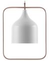 Lampa wisząca metalowa biała MAVONE_691008