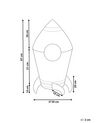 Aufbewahrungskorb mit Deckel Seegras naturfarben Raketenform 97 cm PAARL_893438