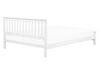 Łóżko drewniane 160 x 200 cm białe MAYENNE_734356
