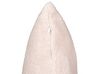 Rózsaszín buklé díszpárna kétdarabos szettben 60 x 60 cm LEUZEA_903536
