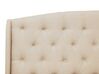 Fabric EU King Size Bed Beige BORDEAUX_708346
