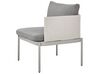 Lounge Set Aluminium hellgrau 2-Sitzer modular Auflagen grau TERRACINA_863616