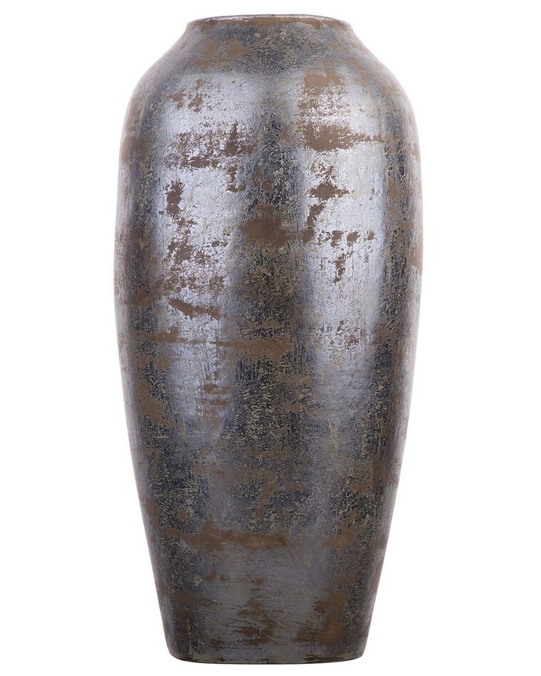 Terracotta Decorative Vase 48 cm Dark Grey LORCA_722755