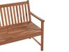 Certified Acacia Wood Garden Bench 180 cm with Red Cushion VIVARA_897287