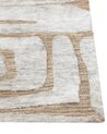 Teppich beige / hellgrau 160 x 230 cm abstraktes Muster MANDAI_883949