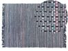 Matta handvävd 140 x 200 cm grå BESNI_530987