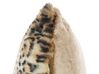 Lot de 2 coussins en fausse fourrure motif léopard 45 x 45 cm marron FOXTAIL_822141