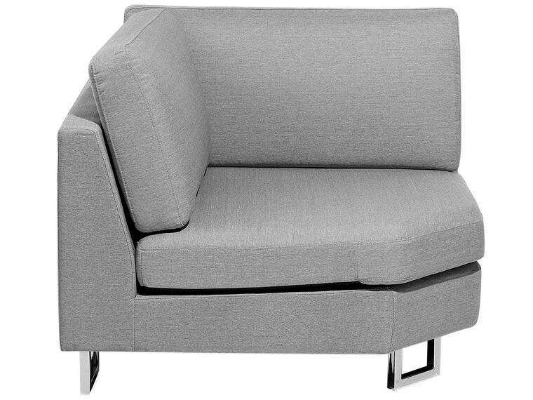 Left Hand Corner Fabric Sofa Light Grey STOCKHOLM Beliani.co.uk