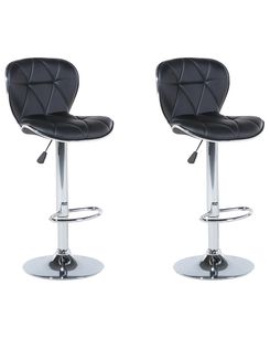 Baarijakkara keinonahka musta 2 kpl VALETTA Baarijakkara keinonahka musta 2 kpl VALETTA