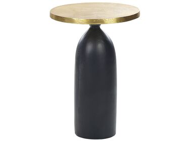 Tavolino metallo oro e nero  ⌀ 36 cm TEKAPO