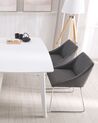 Set of 2 Fabric Dining Chairs Dark Grey ARCATA_808579