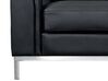 Left Hand Leather Corner Sofa Black OSLO_693500