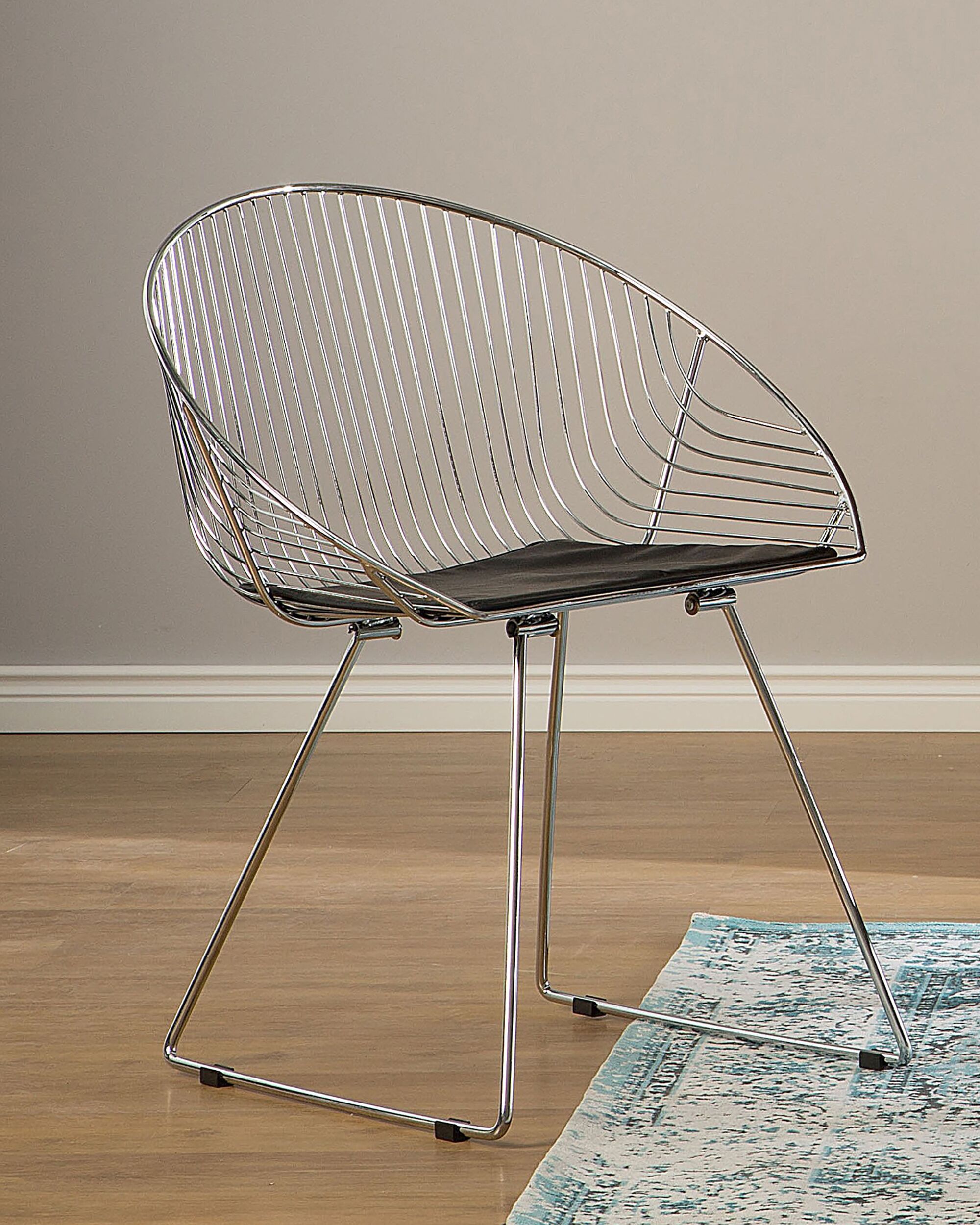 Metallstuhl silber 2er Set AURORA | Beliani.de