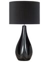 Fekete porcelán asztali lámpa 60 cm SANTEE_542463