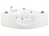 Bañera de hidromasaje LED de acrílico blanco/plateado 140 cm TOCOA II_820489