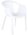 Conjunto de 4 sillas de jardín blancas NAPOLI_848069