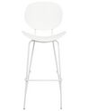 Zestaw 2 krzeseł barowych biały SHONTO_886198