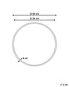 Rattanowe okrągłe lustro ścienne ⌀ 60 cm naturalne BARUNG_827878