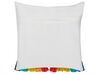 Cotton Cushion Embroidered Rainbow 45 x 45 cm Multicolour DORSTENIA_893279