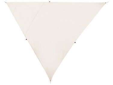 Stínící plachta ve tvaru trojúhelníku 300 x 300 x 300 cm krémová bílá LUKKA