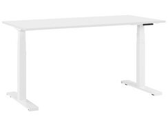 Työpöytä sähkösäädettävä valkoinen 160 cm DESTIN II