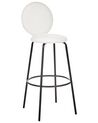 Set of 2 Boucle Bar Chairs White EMERY_913931